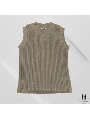 Billtornade Military  Clovis Size XL Military Green Knit Cotton Vest 21.5x30